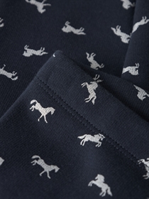 NAME IT Sweat Fleece Leggings Tavina Dark Sapphire Glitter unicorn